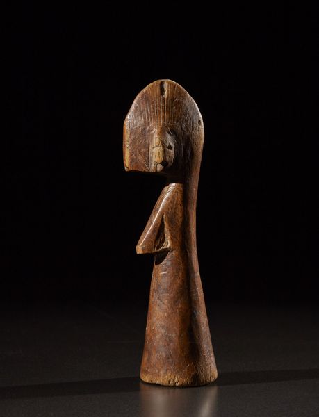 Mossi - Burkina Faso : Bambola di fertilit.Legno duro a patina chiara.Segni d'uso.  - Asta Asta 365 | ARTE AFRICANA, OCEANICA E DELLE AMERICHE - ARTE AFRICANA Tradizionale - Associazione Nazionale - Case d'Asta italiane