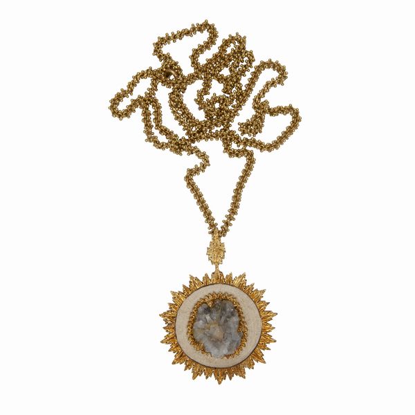 Mario Buccellati, Collana in oro con quarzo  - Asta Asta 102 - Gioielli, Orologi e Argenti - Associazione Nazionale - Case d'Asta italiane