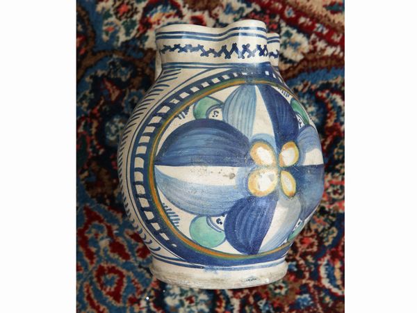 Boccale in maiolica, faenza XV secolo  - Asta House Sale: La casa fiorentina di un collezionista - Associazione Nazionale - Case d'Asta italiane