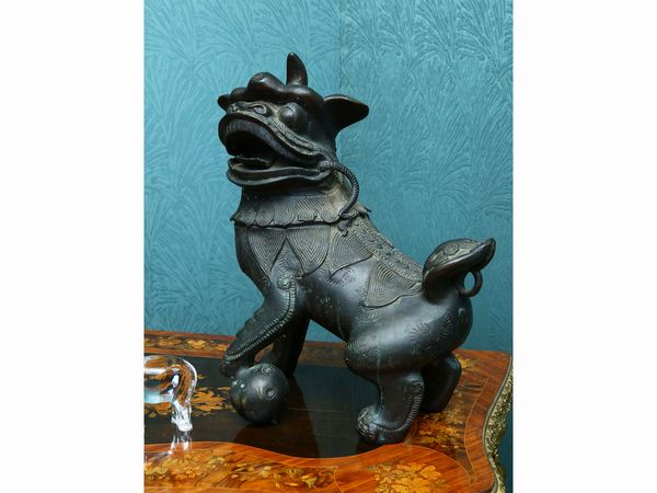 Cane di Foo in bronzo  - Asta House Sale: La casa fiorentina di un collezionista - Associazione Nazionale - Case d'Asta italiane