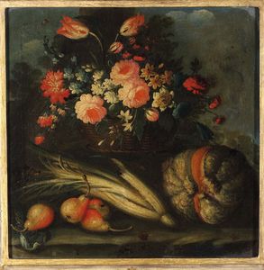 Quattro nature morte con frutta e animali  - Asta Dipinti Antichi - Associazione Nazionale - Case d'Asta italiane