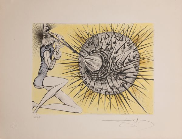 ,SALVADOR DALI' : Don Quichotte et l'oursin  - Asta Arte Moderna e Contemporanea - Associazione Nazionale - Case d'Asta italiane