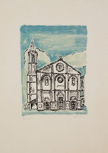 ,Orfeo Tamburi : Chiesa  - Asta Arte Moderna e Contemporanea - Associazione Nazionale - Case d'Asta italiane