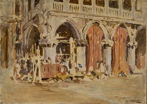 ,GIUSEPPE CHERUBINI : Piazza San Marco  - Asta Arte Moderna e Contemporanea - Associazione Nazionale - Case d'Asta italiane