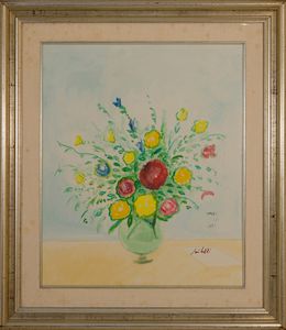 ,FIORAVANTE SEIBEZZI : Vaso di fiori  - Asta Arte Moderna e Contemporanea - Associazione Nazionale - Case d'Asta italiane