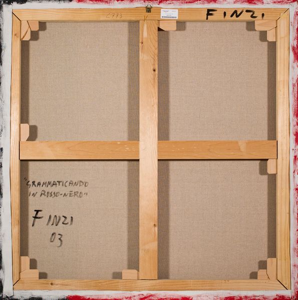 ,ENNIO FINZI : Grammaticando in rosso-nero  - Asta Grafica e Multipli d'Autore - Associazione Nazionale - Case d'Asta italiane