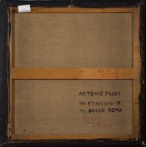 ,ANTONIO PASSA : Pittura B1  - Asta Grafica e Multipli d'Autore - Associazione Nazionale - Case d'Asta italiane