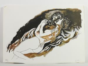 Renato Guttuso : Virgilio. Eneide. Luoghi scelti e tradotti da Filippo Maria Pontani  - Asta Libri Antichi e Libri d'Arte - Associazione Nazionale - Case d'Asta italiane