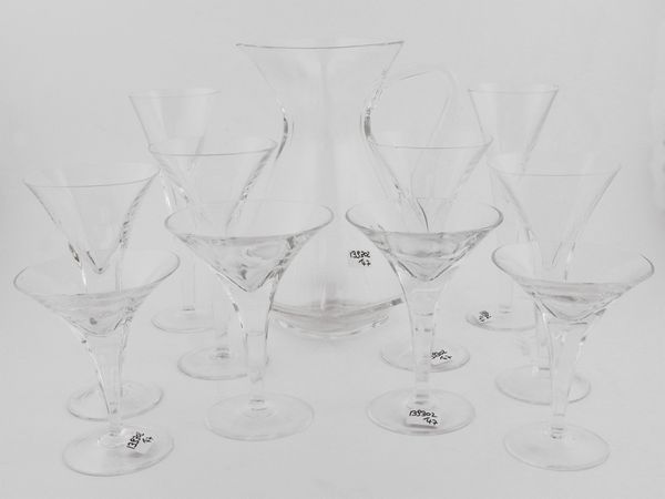 Servizio di bicchieri in cristallo  - Asta L'Arte di Arredare - Associazione Nazionale - Case d'Asta italiane