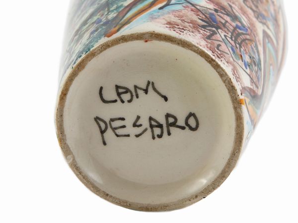 Antonio Lani : Piccolo vaso in ceramica  - Asta L'Arte di Arredare - Associazione Nazionale - Case d'Asta italiane