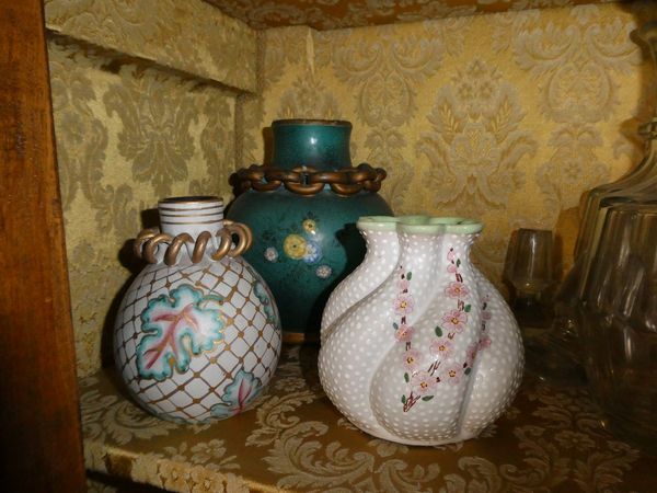 Tre vasi in ceramica Deruta  - Asta L'Arte di Arredare - Associazione Nazionale - Case d'Asta italiane