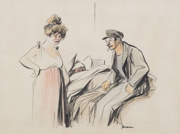 Jean Louis Forain : Figure  - Asta Asta di Arte Moderna e Contemporanea '800 e '900 - Associazione Nazionale - Case d'Asta italiane