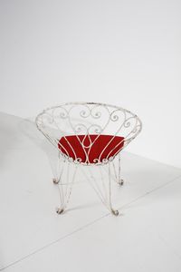 MANIFATTURA ITALIANA : Quattro poltrone da giardino  - Asta Asta 371 | DESIGN E ARTI DECORATIVE DEL NOVECENTO Online - Associazione Nazionale - Case d'Asta italiane