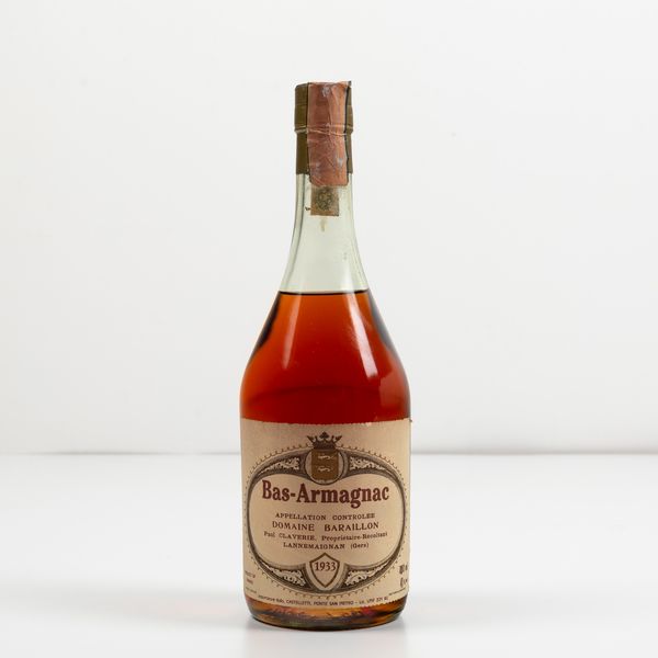 Domaine Baraillon Paul Claverie, Bas Armagnac  - Asta Spirito del tempo  - Associazione Nazionale - Case d'Asta italiane