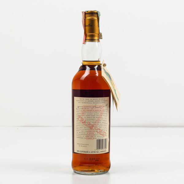 Macallan, Single Highland Malt Scotch Whisky 7 years old  - Asta Spirito del tempo  - Associazione Nazionale - Case d'Asta italiane