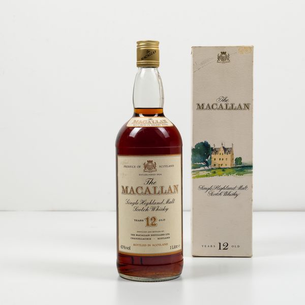 Macallan, Single Highland Malt Scotch Whisky 12 years old  - Asta Spirito del tempo  - Associazione Nazionale - Case d'Asta italiane