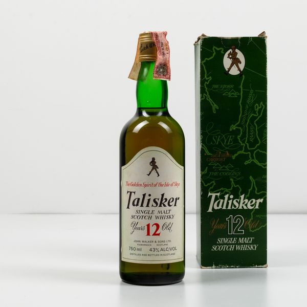 Talisker, Single Malt Scotch Whisky 12 years old  - Asta Spirito del tempo  - Associazione Nazionale - Case d'Asta italiane