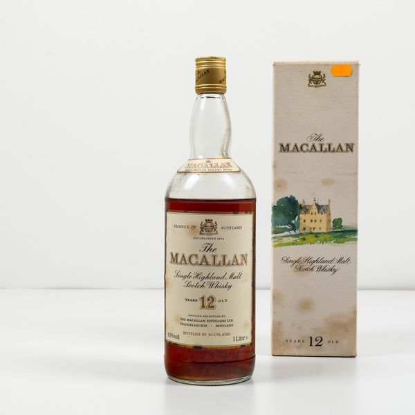 Macallan, Single Highland Malt Scotch Whisky 12 years old  - Asta Spirito del tempo  - Associazione Nazionale - Case d'Asta italiane