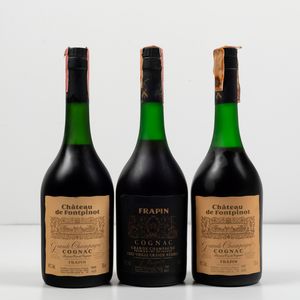 Frapin, Cognac Grande Champagne Tres Vieille Grande Reserve<BR>Frapin Chateau de Fontpinot, Cognac Grande Champagne  - Asta Spirito del tempo  - Associazione Nazionale - Case d'Asta italiane