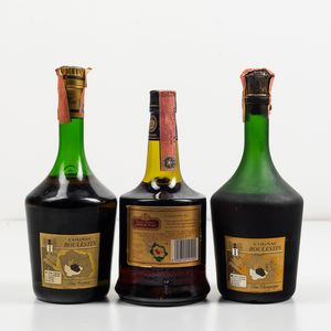 Boulestin, Fine Champagne Cognac<BR>Prince Hubert de Polignac, Cognac Tre Stelle<BR>Boulestin, Napoleon Vieille Fine Champagne  - Asta Spirito del tempo  - Associazione Nazionale - Case d'Asta italiane