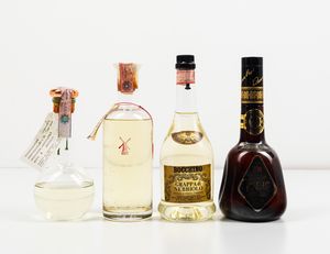 Nonino, Grappo di Monovitigno Verduzzo Ramandolo e Colli Orientali<BR>Bocchino, Grappa di Nebbiolo<BR>Val di Rose, Grappa Friulana<BR>Piave, Grappa Riserva Oro  - Asta Spirito del tempo  - Associazione Nazionale - Case d'Asta italiane