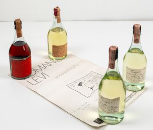 Serafino Levi, Grappa In sogno ho sognato<BR>Serafino Levi, Grappa della Donna Selvatica<BR>Serafino Levi, Grappa Vecchia della Prima Donna Selvatica  - Asta Spirito del tempo  - Associazione Nazionale - Case d'Asta italiane