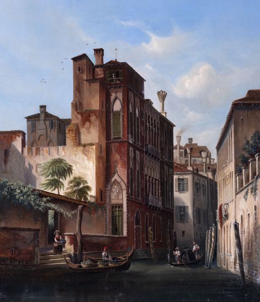 Scuola tedesca, secolo XIX : Venezia, veduta di Palazzo Sanudo Soranzo van Axel ai Miracoli  - Asta Incanti d'Arte - Associazione Nazionale - Case d'Asta italiane