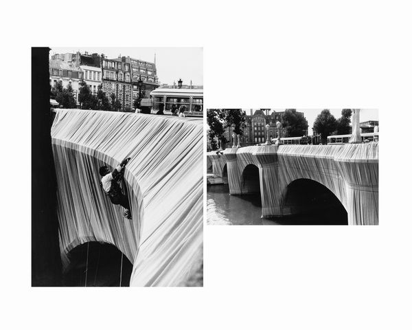 Anonimo : Christo wraps the Pont-Neuf  - Asta Fotografia - Associazione Nazionale - Case d'Asta italiane