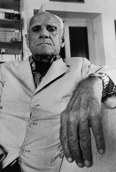 Marcello Mencarini : Alberto Moravia  - Asta Fotografia - Associazione Nazionale - Case d'Asta italiane