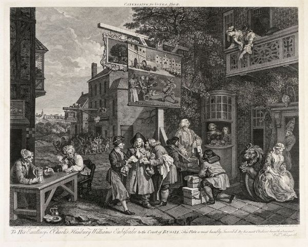 WILLIAM HOGARTH : Canvassing for votes. Plate II.  - Asta Stampe, disegni e dipinti antichi, moderni e contemporanei   - Associazione Nazionale - Case d'Asta italiane