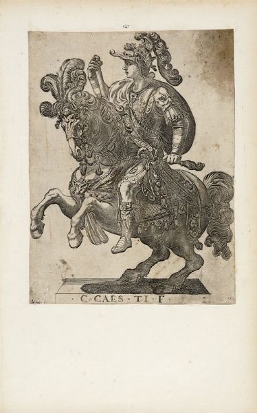 ANTONIO TEMPESTA : Scene di battaglia / XII Caesares in equestri forma.  - Asta Stampe, disegni e dipinti antichi, moderni e contemporanei   - Associazione Nazionale - Case d'Asta italiane