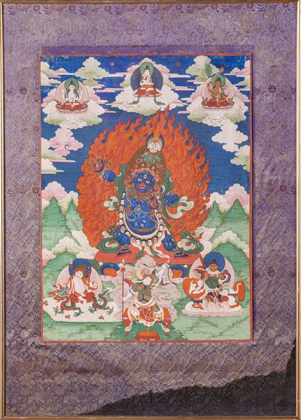 Arte Himalayana : Thangka raffigurante Vajrapani  Sino-Tibet, XIX secolo  - Asta Asta 373 | ARTE ORIENTALE E ISLAMICA - ARTE ORIENALE E WUNDERKAMMER Online - Associazione Nazionale - Case d'Asta italiane