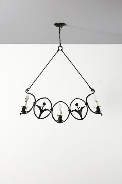 MANIFATTURA ITALIANA : Lampada a sospensione  - Asta Asta 374 | DESIGN E ARTI DECORATIVE DEL NOVECENTO Virtuale - Associazione Nazionale - Case d'Asta italiane