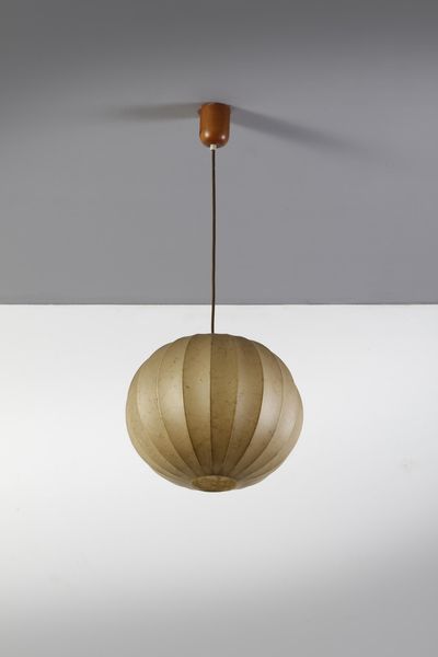 CASTIGLIONI ACHILLE (1918 - 2002) : attribuito. Lampada a sospensione  - Asta Asta 374 | DESIGN E ARTI DECORATIVE DEL NOVECENTO Virtuale - Associazione Nazionale - Case d'Asta italiane