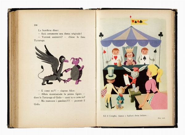 Raccolta di 10 edizioni di Alice nel Paese delle Meraviglie.  - Asta 	Libri, autografi e manoscritti - Associazione Nazionale - Case d'Asta italiane