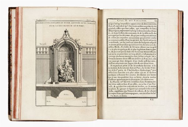 JACQUES FRANCOIS BLONDEL : De la distribution des maisons de plaisance, et de la decoration des edifices en general [...]. Tome premier (-second).  - Asta 	Libri, autografi e manoscritti - Associazione Nazionale - Case d'Asta italiane