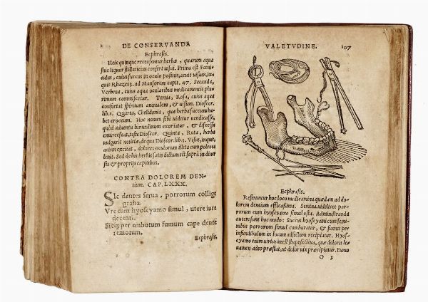 JOHANN CURIO : De conservanda bona valetudine opusculum [...] cum Arnoldi Novicomensis ... Enarrationibus utilissimis...  - Asta 	Libri, autografi e manoscritti - Associazione Nazionale - Case d'Asta italiane