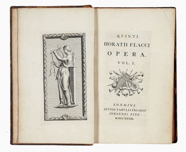 QUINTUS HORATIUS FLACCUS : Opera. Vol. I (-II).  - Asta 	Libri, autografi e manoscritti - Associazione Nazionale - Case d'Asta italiane