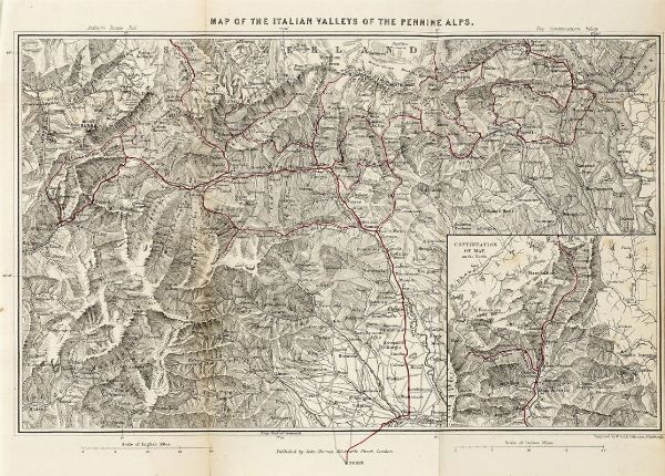 SAMUEL WILLIAM KING : The Italian valleys of the Pennine Alps: a tour through all the romantic and less-frequented 'vals' of Northern Piedmont...  - Asta 	Libri, autografi e manoscritti - Associazione Nazionale - Case d'Asta italiane