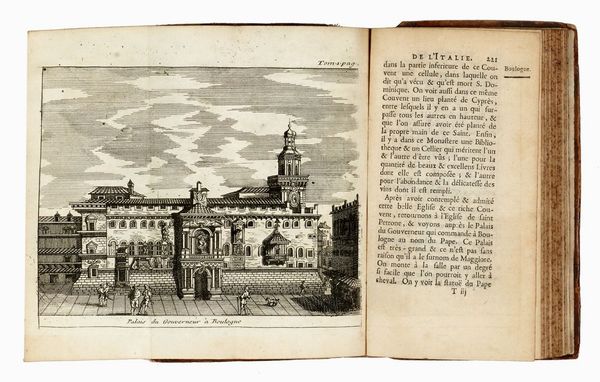 Les delices de l'Italie, contenant une description exacte du Pas, des principales villes, de toutesa les Antiquitez [...]. Tome premier (-quatrieme).  - Asta 	Libri, autografi e manoscritti - Associazione Nazionale - Case d'Asta italiane