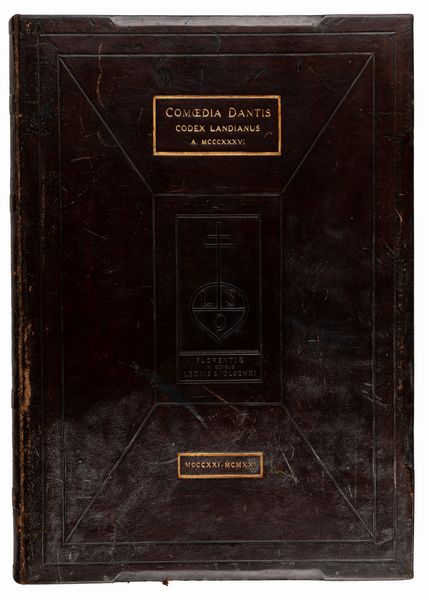 DANTE ALIGHIERI : Il Codice Landiano della Divina Commedia  - Asta L'arte di riprodurre codici - Associazione Nazionale - Case d'Asta italiane