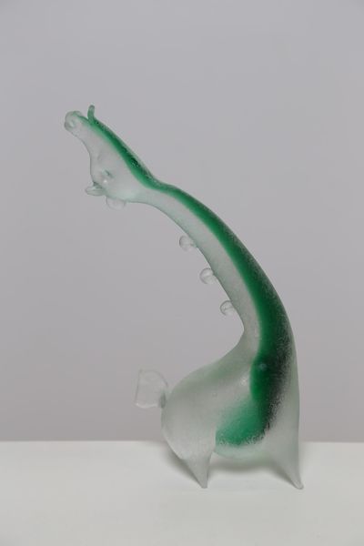 FERRO E LAZZARINI : Figura di giraffa in vetro trasparente sommerso in verde, superficie corrosa  - Asta Asta 376 | VETRI DI MURANO E DEL XX SECOLO E CERAMICHE - VETRI DI MURANO E FRANCESI, CERAMICHE Virtuale - Associazione Nazionale - Case d'Asta italiane