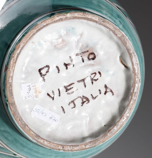 PINTO-VIETRI : Vaso  - Asta Asta 376 | VETRI DI MURANO E DEL XX SECOLO E CERAMICHE - VETRI DI MURANO E FRANCESI, CERAMICHE Virtuale - Associazione Nazionale - Case d'Asta italiane