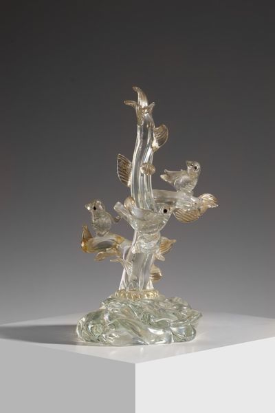 BAROVIER & TOSO : Albero con uccelli  - Asta Asta 376 | VETRI DI MURANO E DEL XX SECOLO E CERAMICHE - VETRI DI MURANO E FRANCESI, CERAMICHE Virtuale - Associazione Nazionale - Case d'Asta italiane