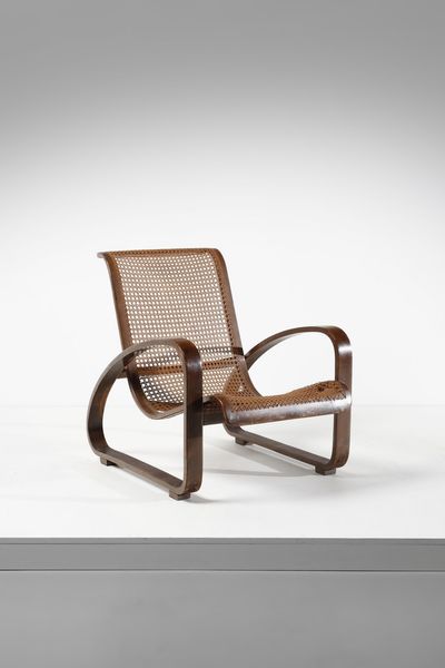 THONET, VIENNA : attribuito. Poltrona  - Asta Asta 378 | DESIGN E ARTI DECORATIVE DEL NOVECENTO - DESIGN Online - Associazione Nazionale - Case d'Asta italiane