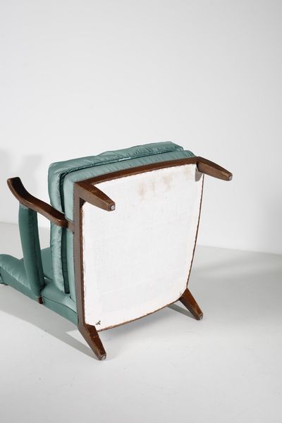 LABO' MARIO (1884 - 1961) : attribuito. Coppia di poltrone  - Asta Asta 378 | DESIGN E ARTI DECORATIVE DEL NOVECENTO - DESIGN Online - Associazione Nazionale - Case d'Asta italiane