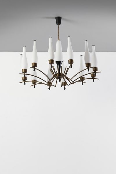 MANIFATTURA ITALIANA : Lampada a sospensione  - Asta Asta 378 | DESIGN E ARTI DECORATIVE DEL NOVECENTO - DESIGN Online - Associazione Nazionale - Case d'Asta italiane