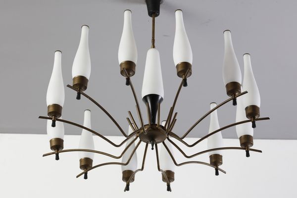 MANIFATTURA ITALIANA : Lampada a sospensione  - Asta Asta 378 | DESIGN E ARTI DECORATIVE DEL NOVECENTO - DESIGN Online - Associazione Nazionale - Case d'Asta italiane