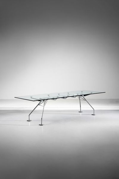 NORMAN FOSTER  (n. 1935) : Tavolo Nomos per Tecno  - Asta Asta 378 | DESIGN E ARTI DECORATIVE DEL NOVECENTO - DESIGN Online - Associazione Nazionale - Case d'Asta italiane