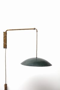 ARREDOLUCE : attribuito. Lampada da parete  - Asta Asta 378 | DESIGN E ARTI DECORATIVE DEL NOVECENTO - DESIGN Online - Associazione Nazionale - Case d'Asta italiane